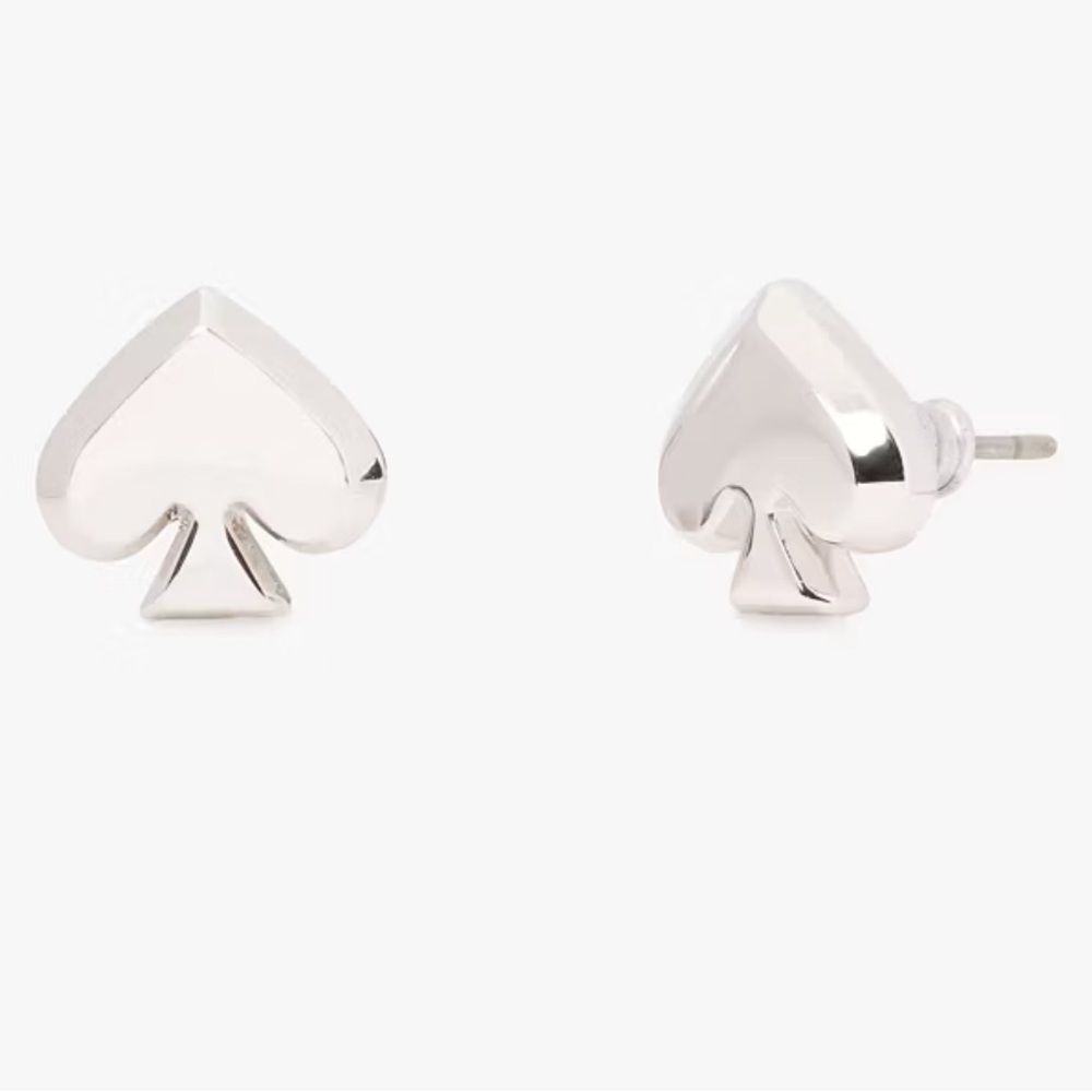 Kate Spade Everyday Spade Metal Studs in Silver